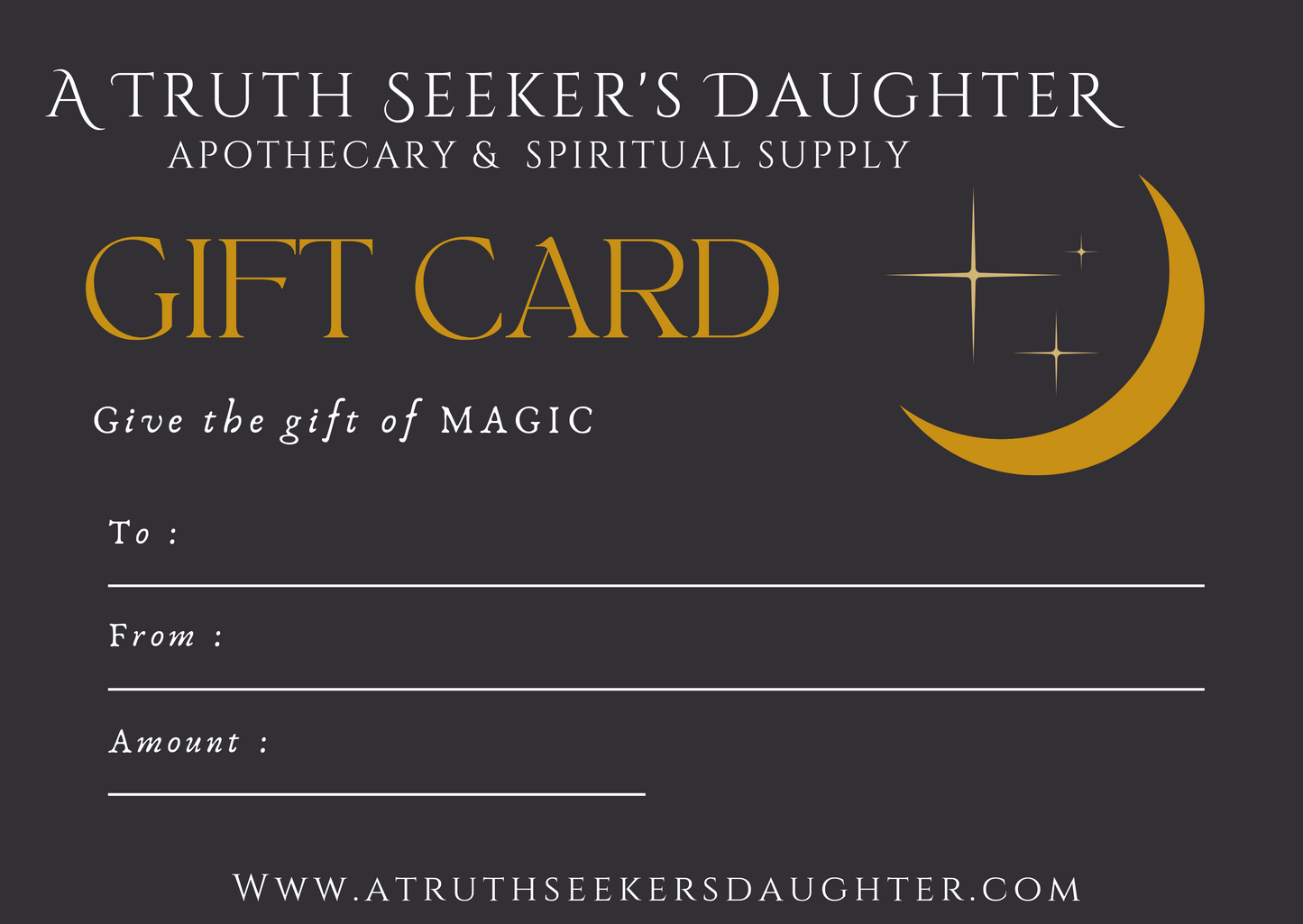 Give the Gift of MAGIC - ATSD Gift Card