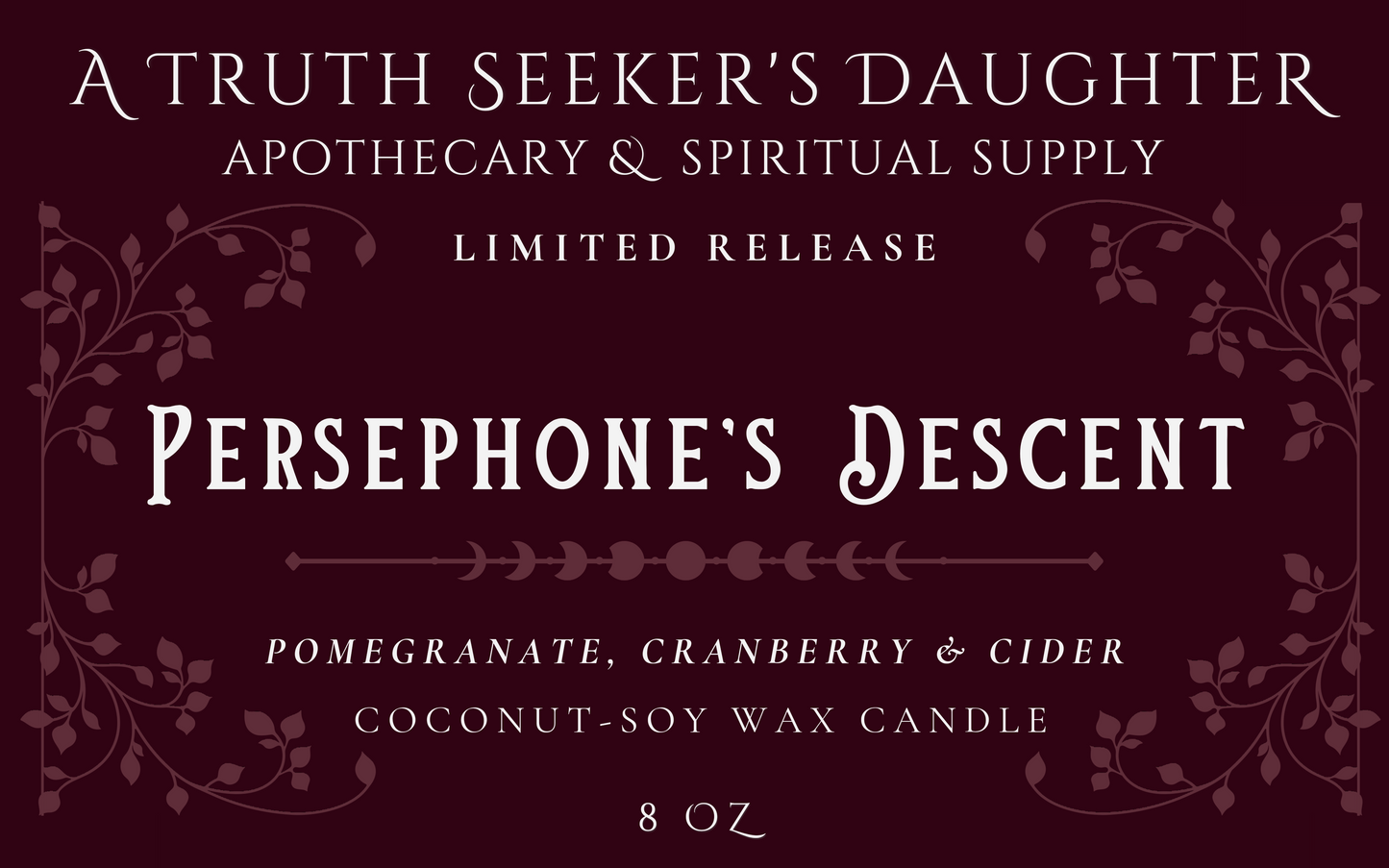 Persephone's Descent Candle