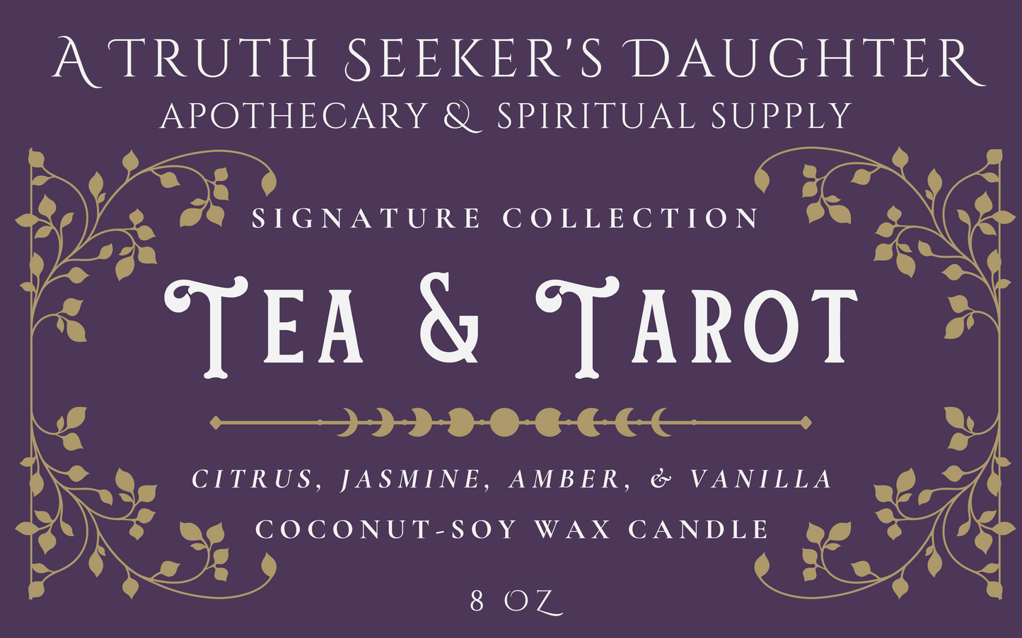 Tea and Tarot Candle