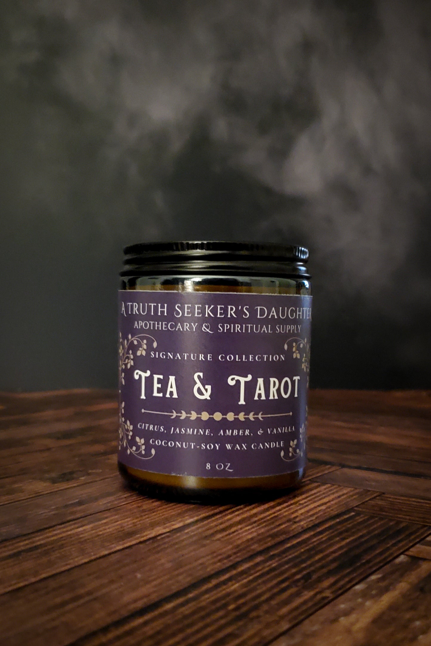 Tea and Tarot Candle