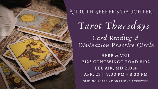 Tarot Thursday : Community Divination Practice Circle 4/23